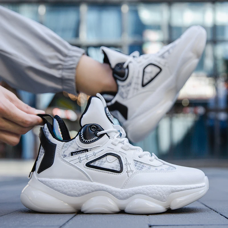 High Quality Brand Casual Sneakers Men Fashion White Classic Men Sneakers Outdoor Hot Sale Casual Sports Shoes Men Breathable