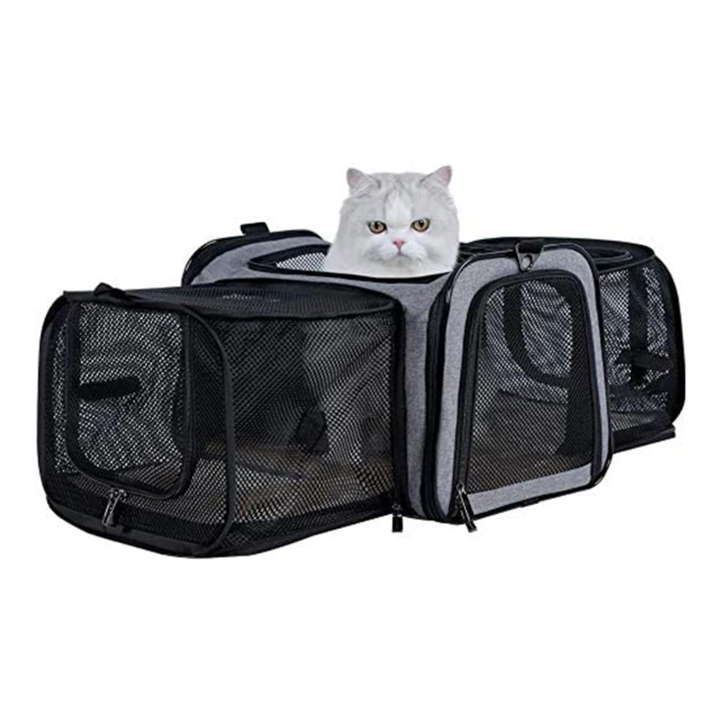 

Dog Carriers Carrier with 2 Large Extensions for Pets up to 15 Pounds