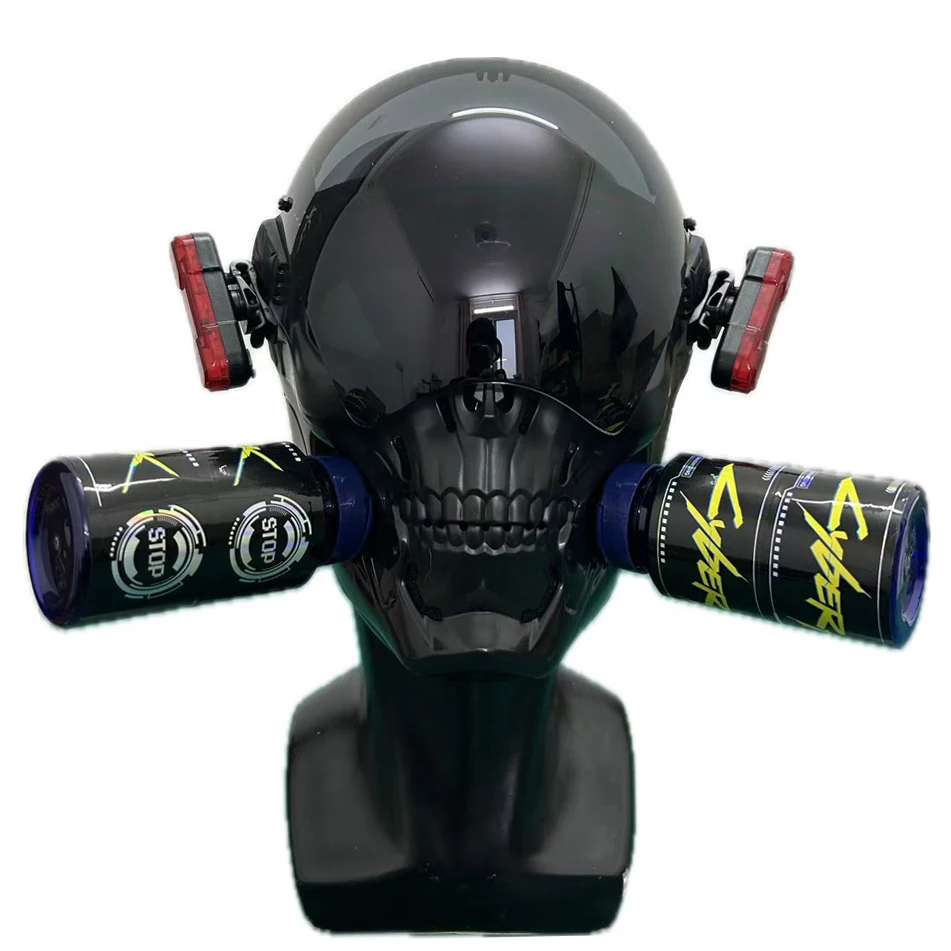 

Светодиодная маска череп киберпанк