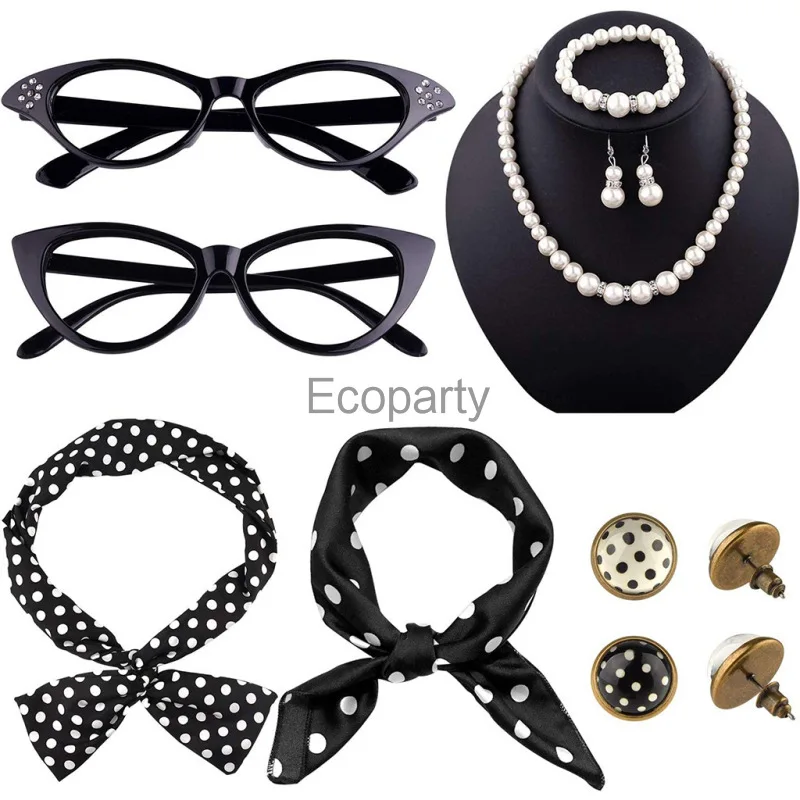 Аксессуары для женских костюмов 1950-х годов Женский комплект из колье шифонового