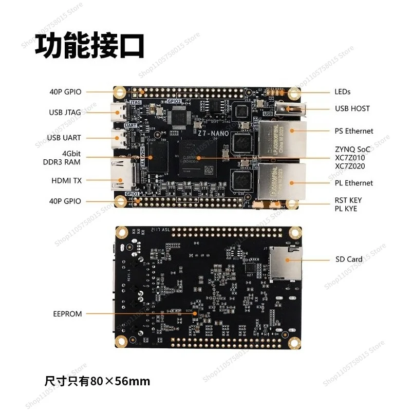 Фото Плата для разработки ZYNQ Core Board 7020 70107000 с двумя сетевыми портами Z7-Nano №5