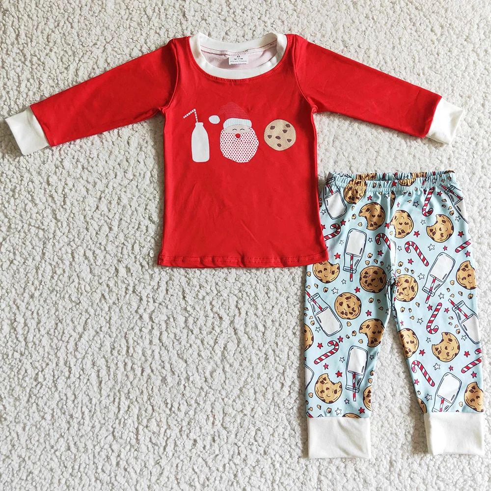 

Boutique Toddler Baby Girls Clothes Christmas Set Fashion Kids Clothes Girls Bell Bottom Outfit Wholesale Children Clothing New