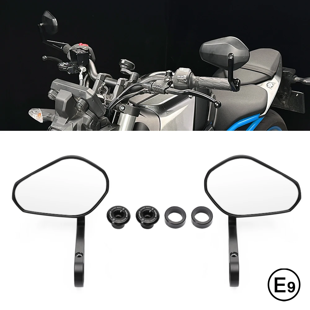 

Для SUZUKI GSX-8S 2023-2025 мотоциклетное зеркало на руле, боковое зеркало заднего вида, выпуклые широкие зеркала, регулируемые GSX8S