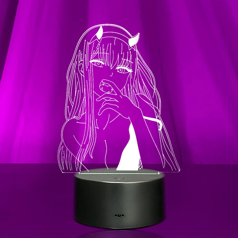 Новейшая аниме ноль два 3d лампа фигурсветильник Дети Девочка Манга подарок