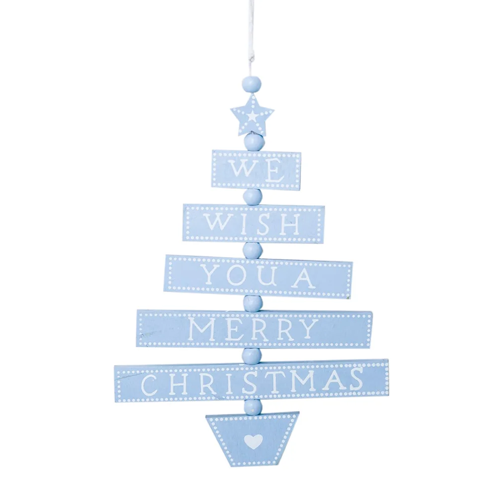 

Letter Sign Pendant Hanging Christmas Tree Decoration Ornaments (Sky-blue)