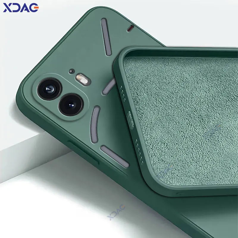 Оригинальные квадратные чехлы для телефонов из жидкого силикона телефона Nothing