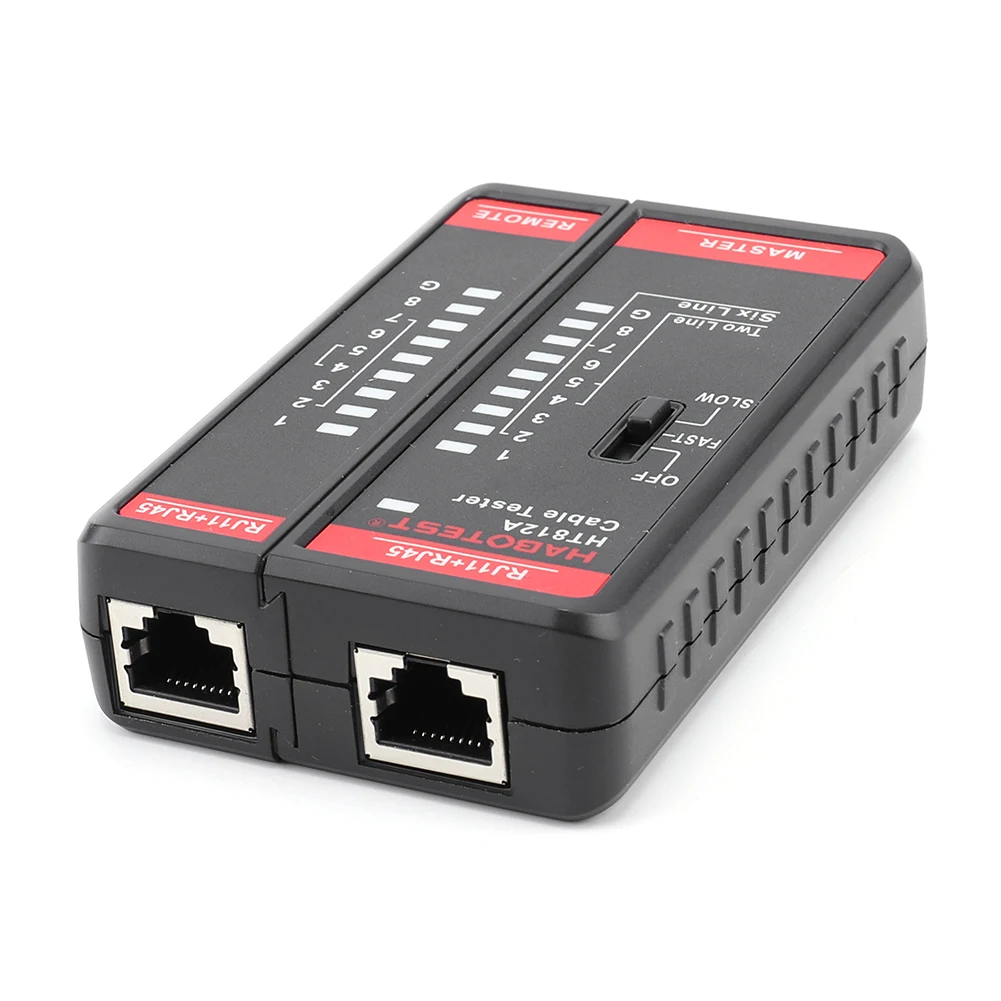 

Новый тестер сетевого кабеля RJ45 RJ11 со светодиодным дисплеем, сетевой кабель LAN, детектор телефонной линии, трекер, тестовый инструмент HT812A