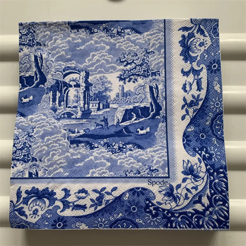 

Декоративные бумажные салфетки, Элегантные салфетки, винтажное полотенце, Морская Лодка, пейзаж, день рождения, свадьвечерние вечеринка, Красивый Декор для дома 20