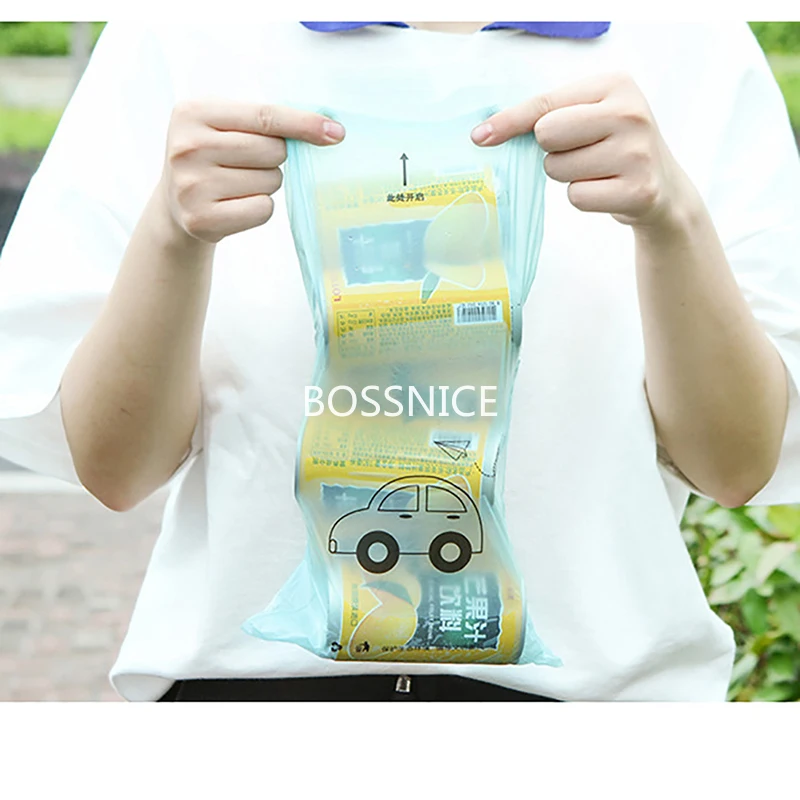 50 шт. Портативный свисающий на мусорный мешок стильная футболка с изображением