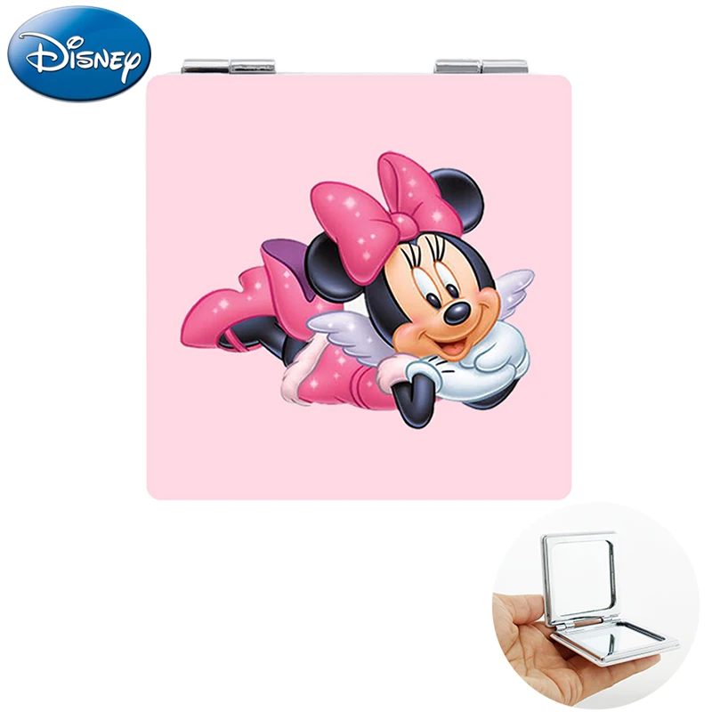 Disney Minnie Mickey Mouse Movie Square New Women's Fashion Tools Makeup Portable Travel Mirror For Lovers Wife DSY279