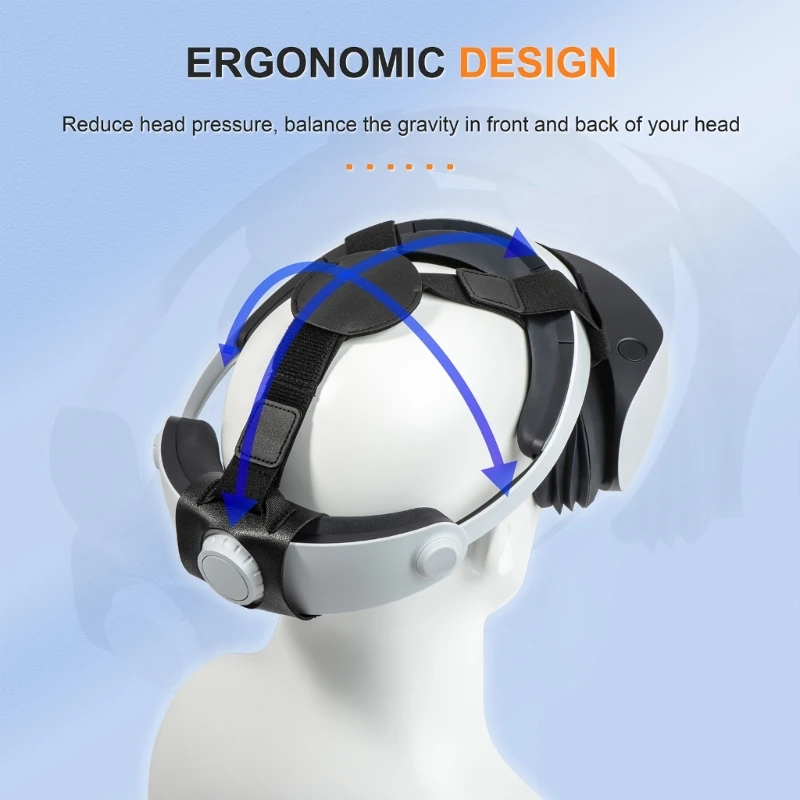 

Headband Head Straps for PS VR2 Headset Straps and Belt Head Strap Mount Replacement Head Strap Reduces Pressure