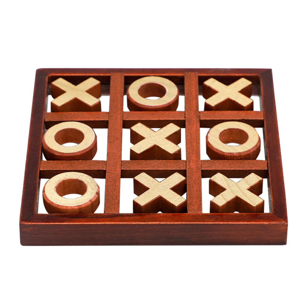 

1 Set of Safe Wooden Board Game Battle Game Parent-Child Chess Plaything