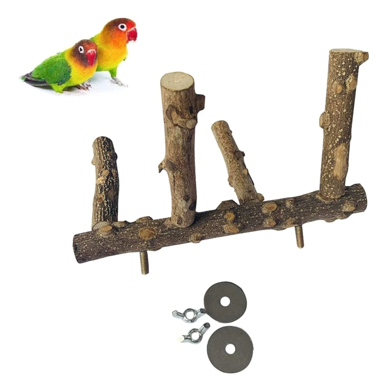 

Bird Branches Perch Natural Cockatiels Conures Macaws Parrots Love Birds Finches Gift for Bird Lover Exercise Activity
