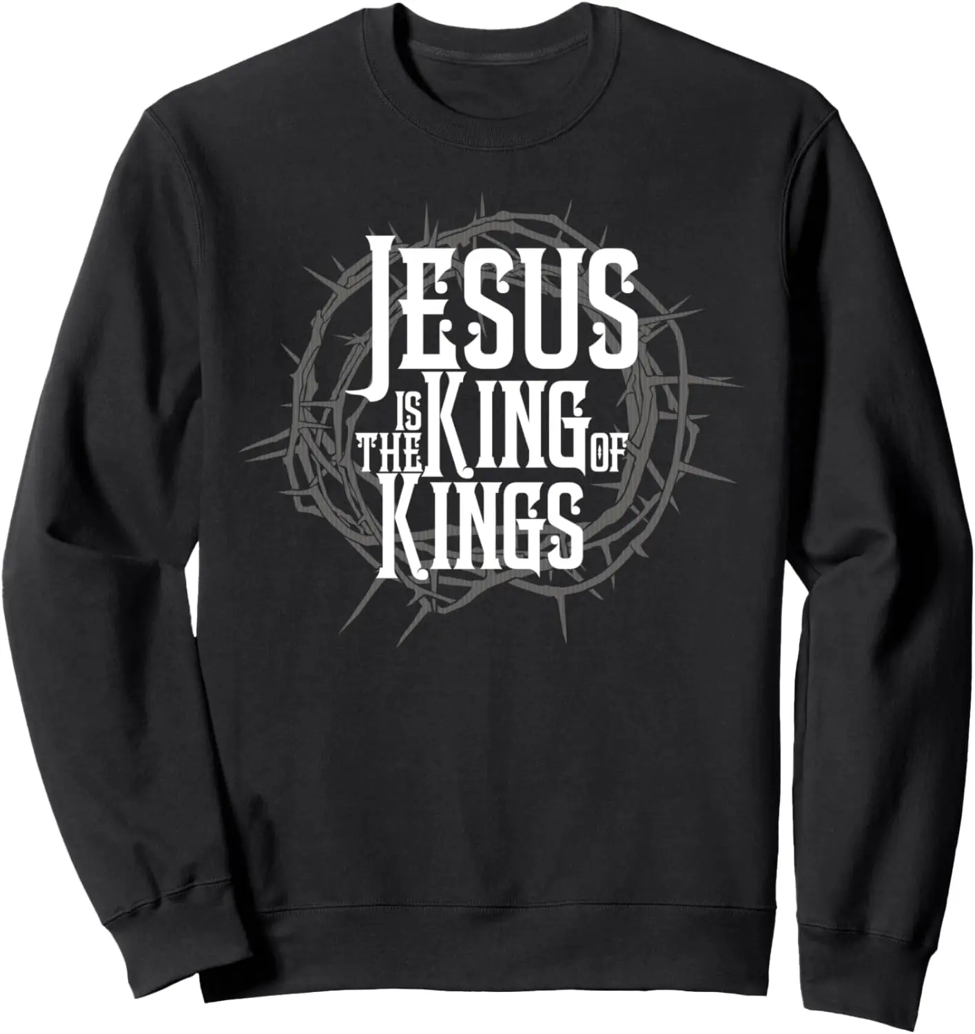 Католическая толстовка Иисус — король королей с пасхальной короной шипов