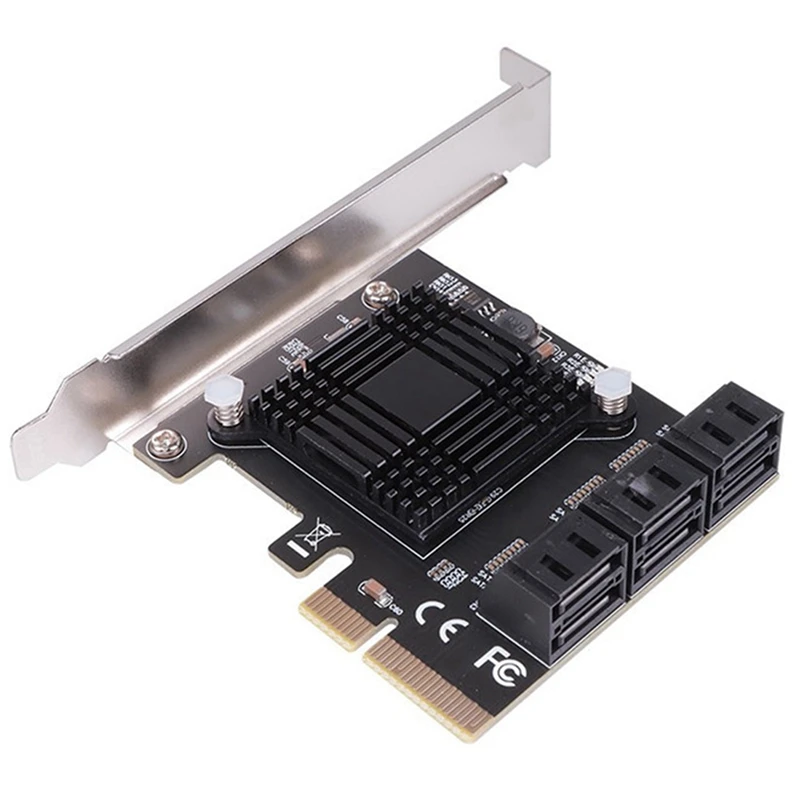 

SATA 3 PCI Expansion Card PCI-E/PCIE SATA Controller SATA Multiplier SATA3 6Gbps Asmedia ASM1166 Chip For HDD SSD