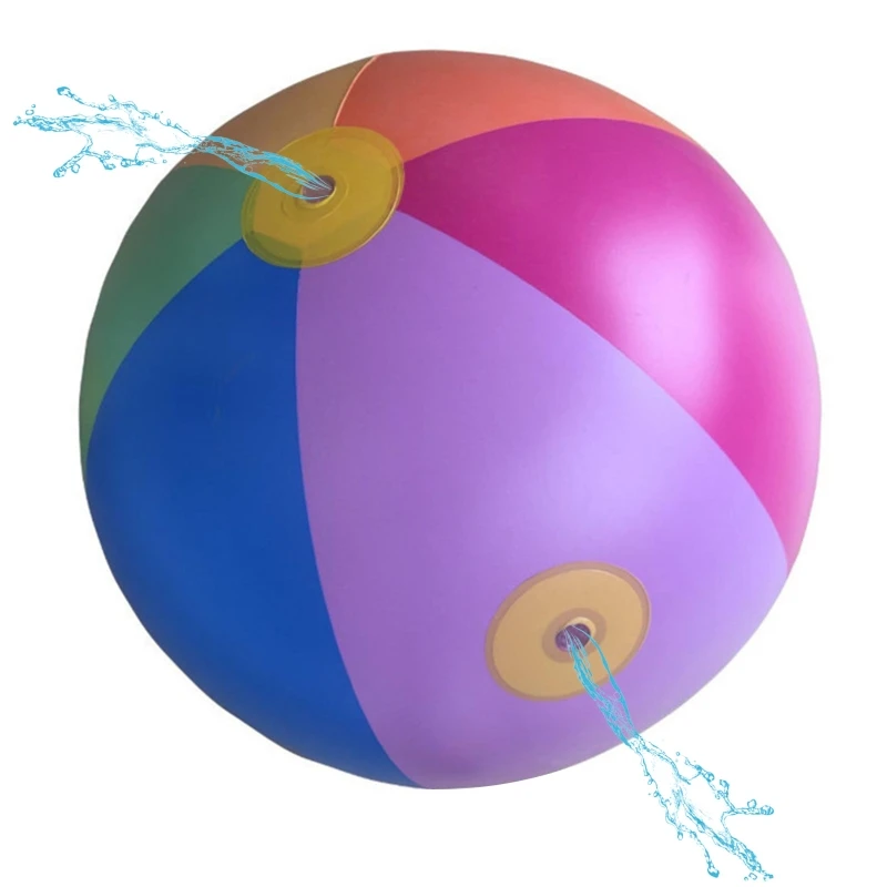 

60cm Beach Ball Water Sprinkler Summer Backyard Toy Outdoor Family Water Game