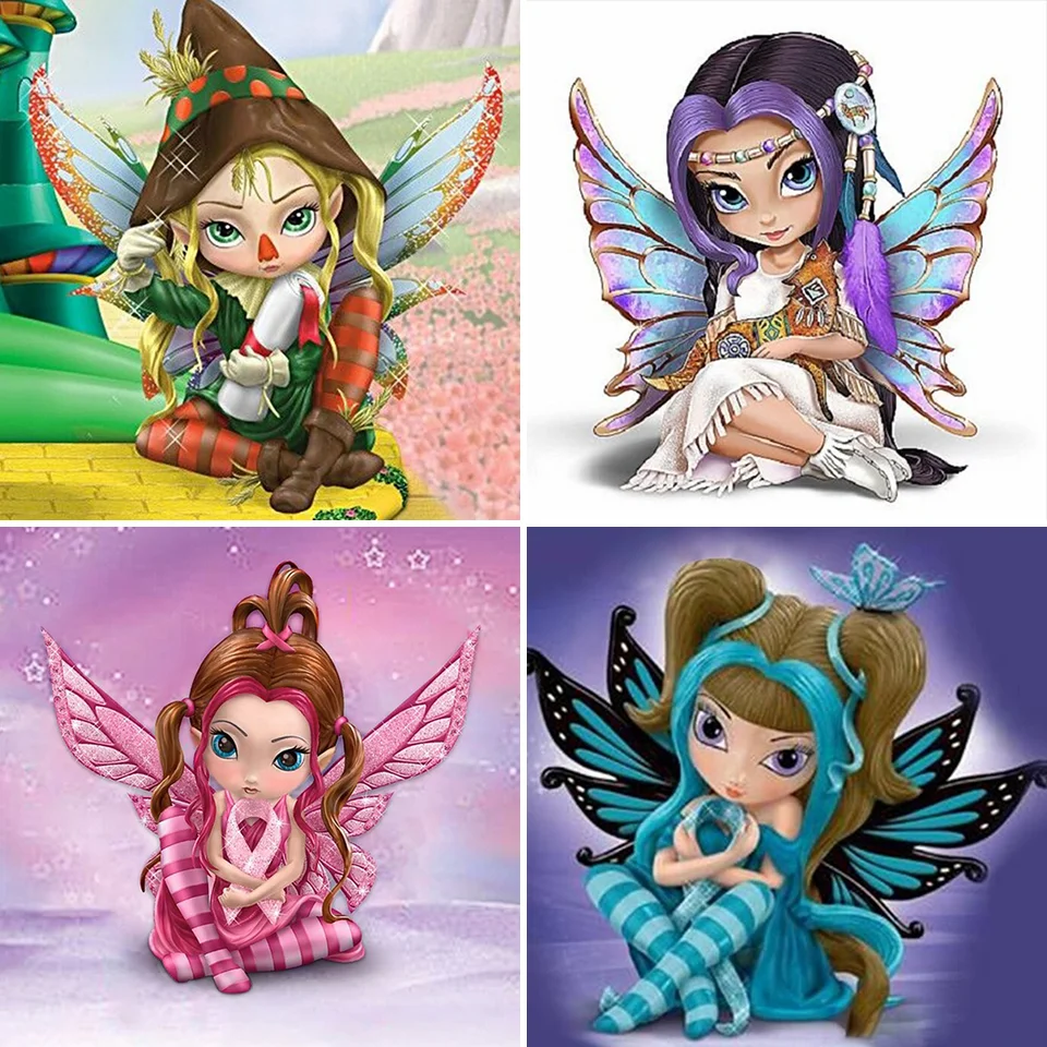 Вышивка крестиком 14CT 18CT 22CT 25CT Экологичная хлопковая нить без печати вышивка украшение для дома подвесная картина ангелы