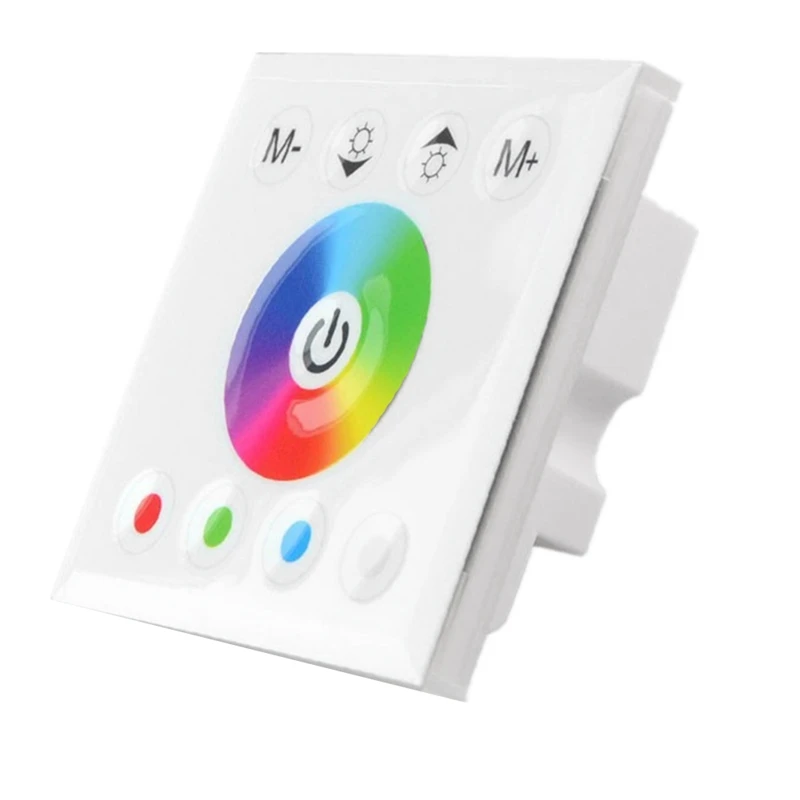 

BMDT-DC12V-24V RGB / RGBW Wall Mounted Touch Panel Controller Glass Panel Dimmer Switch Controller For LED Strips Lamp