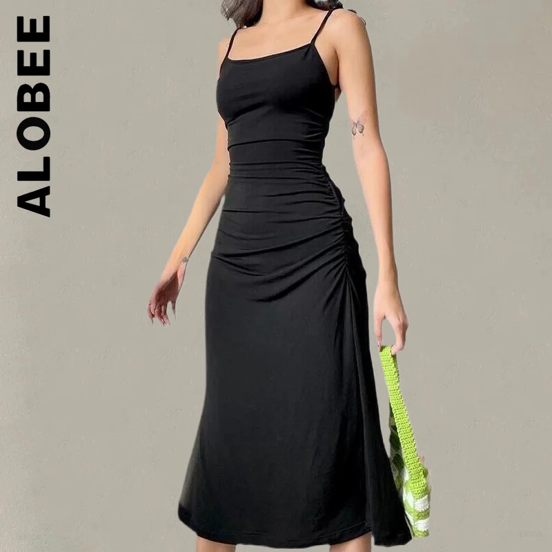 

Alobee Fashion Women Dress Irregular Elegant Backless Long Dress Party Leisure Vintage Dress Basic Female Vestidos Dress Woman