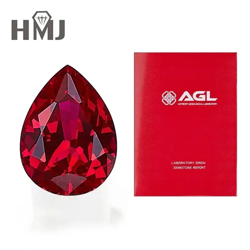 Выращенные в лаборатории рубиновые сертифицированные голубиные крово-красные