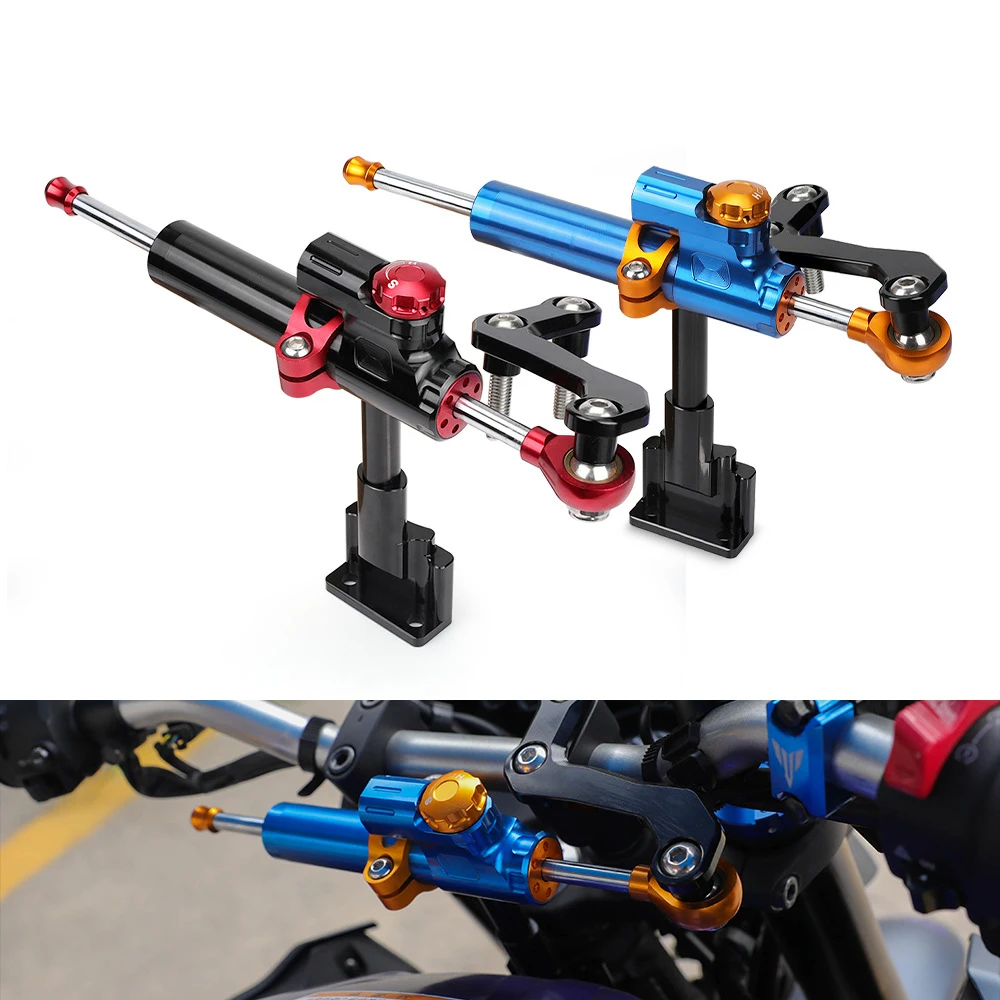 

Motorcycle Accessories Steering Damping Stabilizer Titanium Ruler Damper Bracket for Yamaha MT03 19-23 Reverse Safety Mount Code