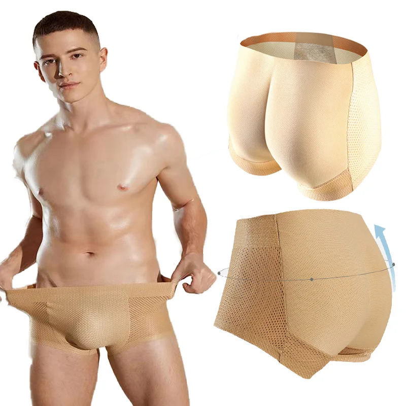Men Butt Lifter Padded Enhancer Shaper Control Panties Invisible Seamless Underwear