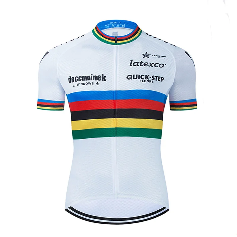 

Team Quick Step Cycling Jersey Mtb Bicycle Clothing Quick Dry Road Bike Shirt Summer Men's Short Maillot Roupa Ropa De Ciclismo