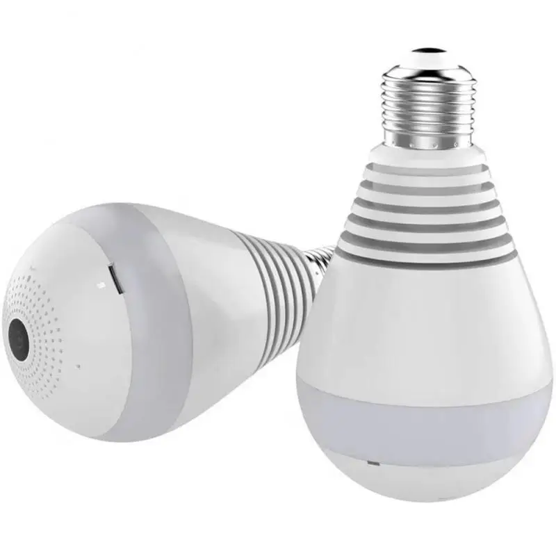 

Panoramic Ip Camcorder Smart Auto Tracking 2 In 1 1080p Night Home Indoor Security Camera Led Light Bulb Universal