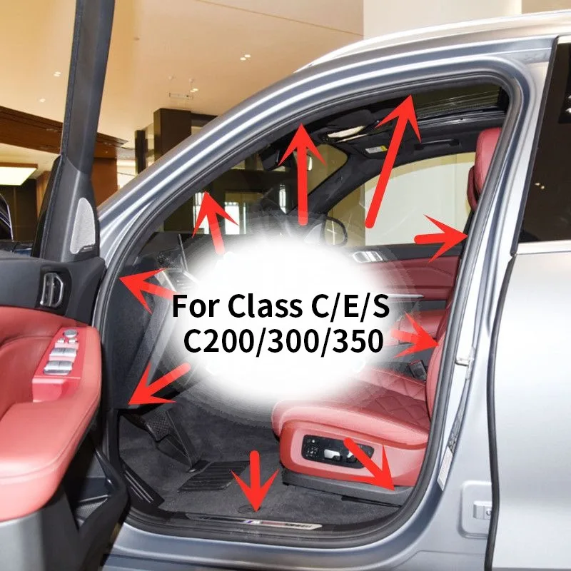 Фото Уплотнительные ленты для дверных рам Mercedes-Benz C-класса, E-класса, S-класса, C200, 300, 350, резиновые уплотнители (без меха), 1 шт., водонепроницаемая лента для багажника №1