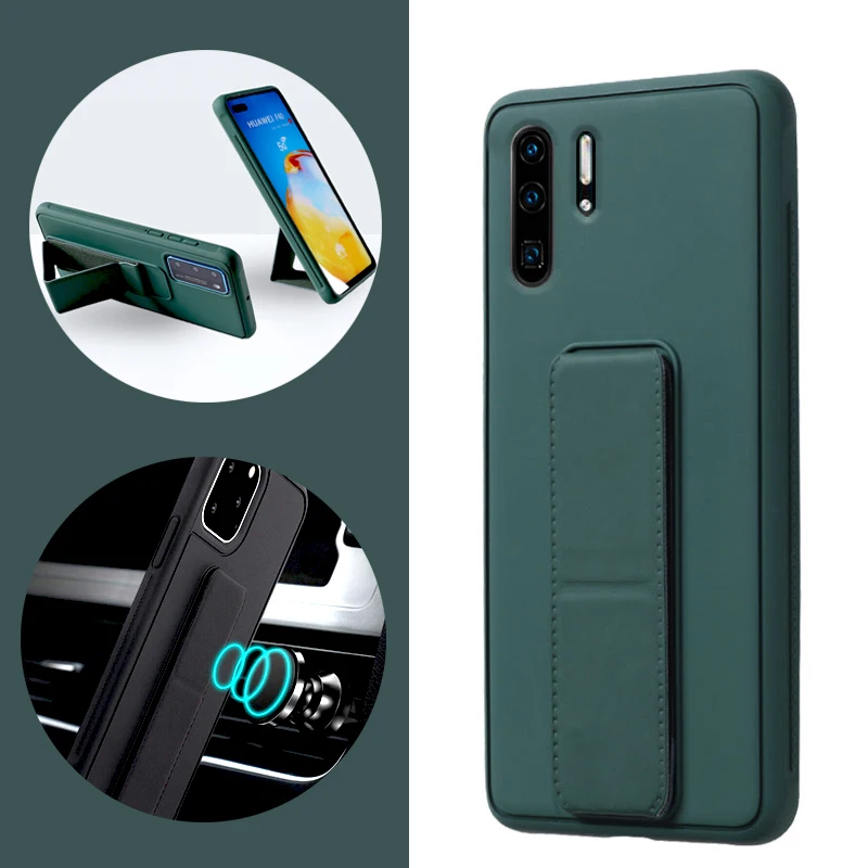 luxury wrist strap case for huawei p40 pro p30 p20 pro p40pro p40pro phone with stand sit holder magnetic full back covers free global shipping