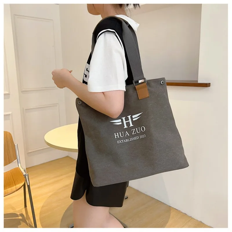 Large Capacity Printing Women's Shoulder Bag,Portable Versatile Simplicity Fashionable Handbag,Canvas Lightweight Totes