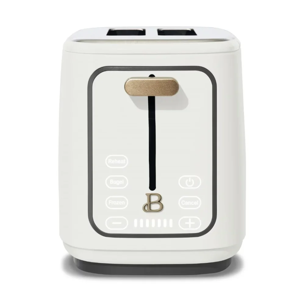 

2 Slice Touchscreen Toaster, White Icing Bread Maker Breakfast Machine