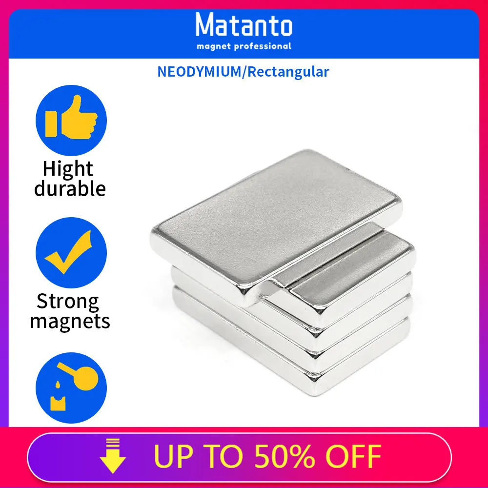 

2/5/10/15/20/30PCS 30x20x4mm Strong Search Magnet Sheet N35 Block Rectangular Permanent Neodymium Magnet 30x20x4 30*20*4 mm