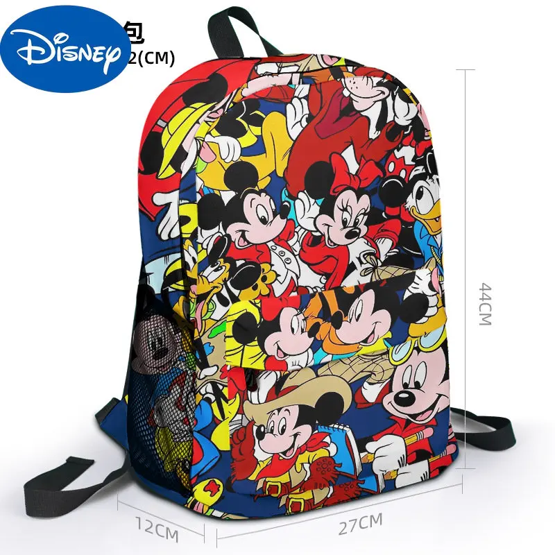Disneyland Series Mickey Mouse Minnie Peripheral Canvas Backpack Outdoor Backpack Student Schoolbag