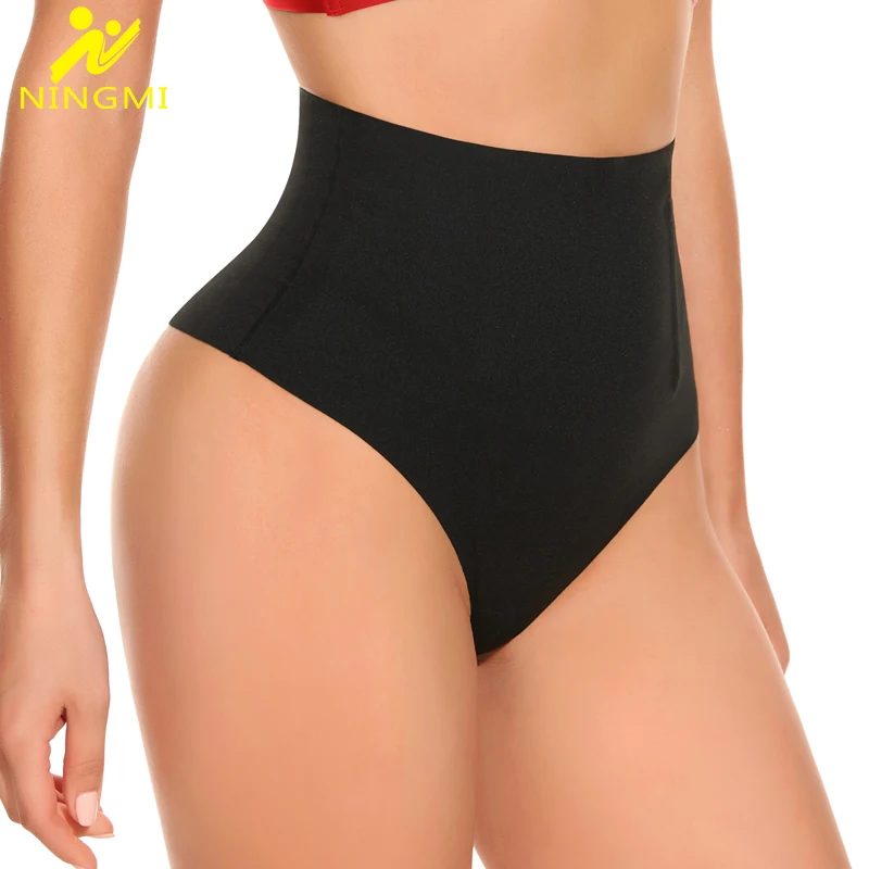 

NINGMI Thong Shaper Panties Women MIdle Waist Body Shaper Tummy Control Panties Seamless Shapewear Sexy Thong Body Shapewear