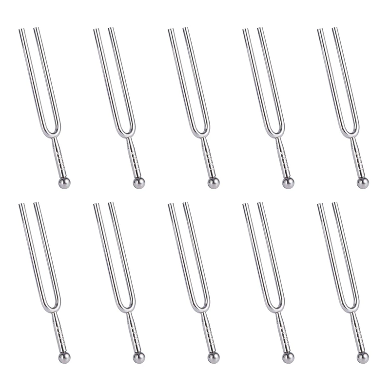 

10X 440Hz A Tone Stainless Steel Tuning Fork Tuner Tunning Musical Instrument Gift