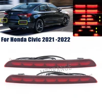 led rear bumper light for honda civic 2021 2022 brake fog lamp reflector lamp turn signal light for auto car accessories