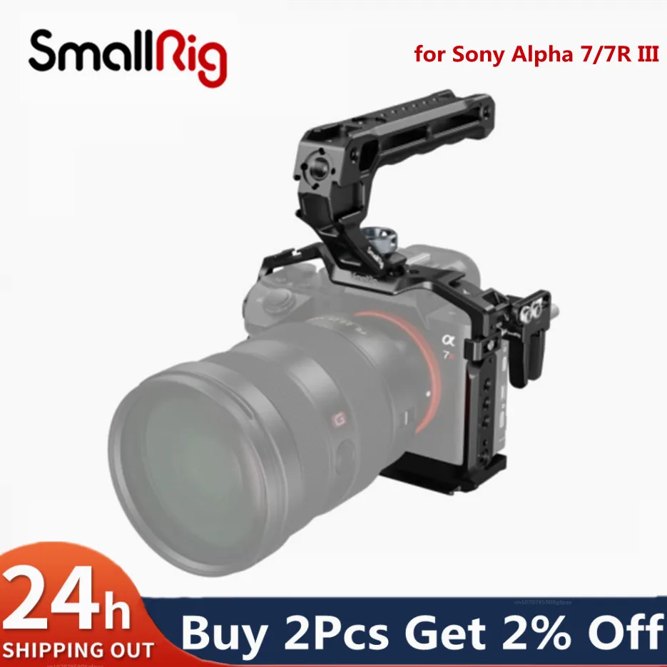 Портативный портативный комплект SmallRig A7 III / A7R Cage Kit с кабелем верхней ручки для Sony