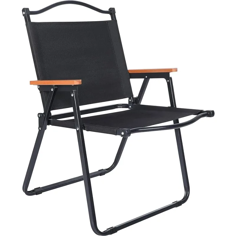 

Folding Camp Chair for Adults with Handle and Storage Bag, Large Size, 264lbs Load Bearing Collapsible Outdoor Furniture