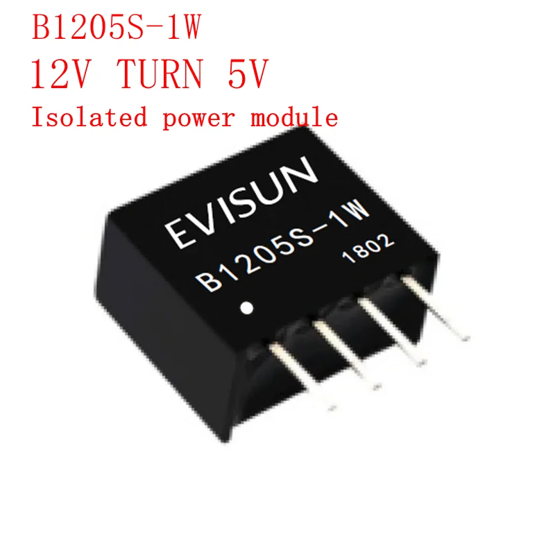 Convertidor de CC de 12V a 5V 0.2a, módulo de potencia aislado dcdc, 5-100 B1205S-1W