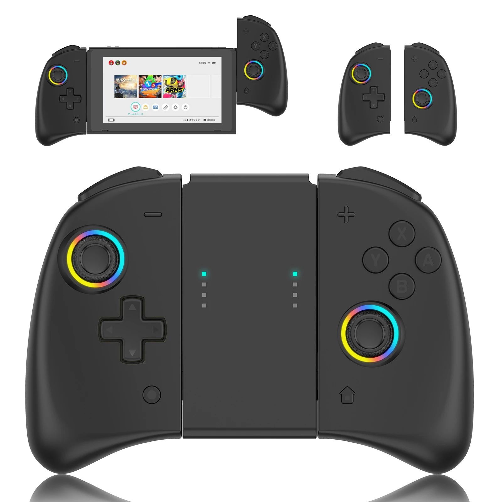 New Joypad Controller NS Wireless Gamepad with Colorful Lights Wake Gamepad for Nintendo Switch Accessories