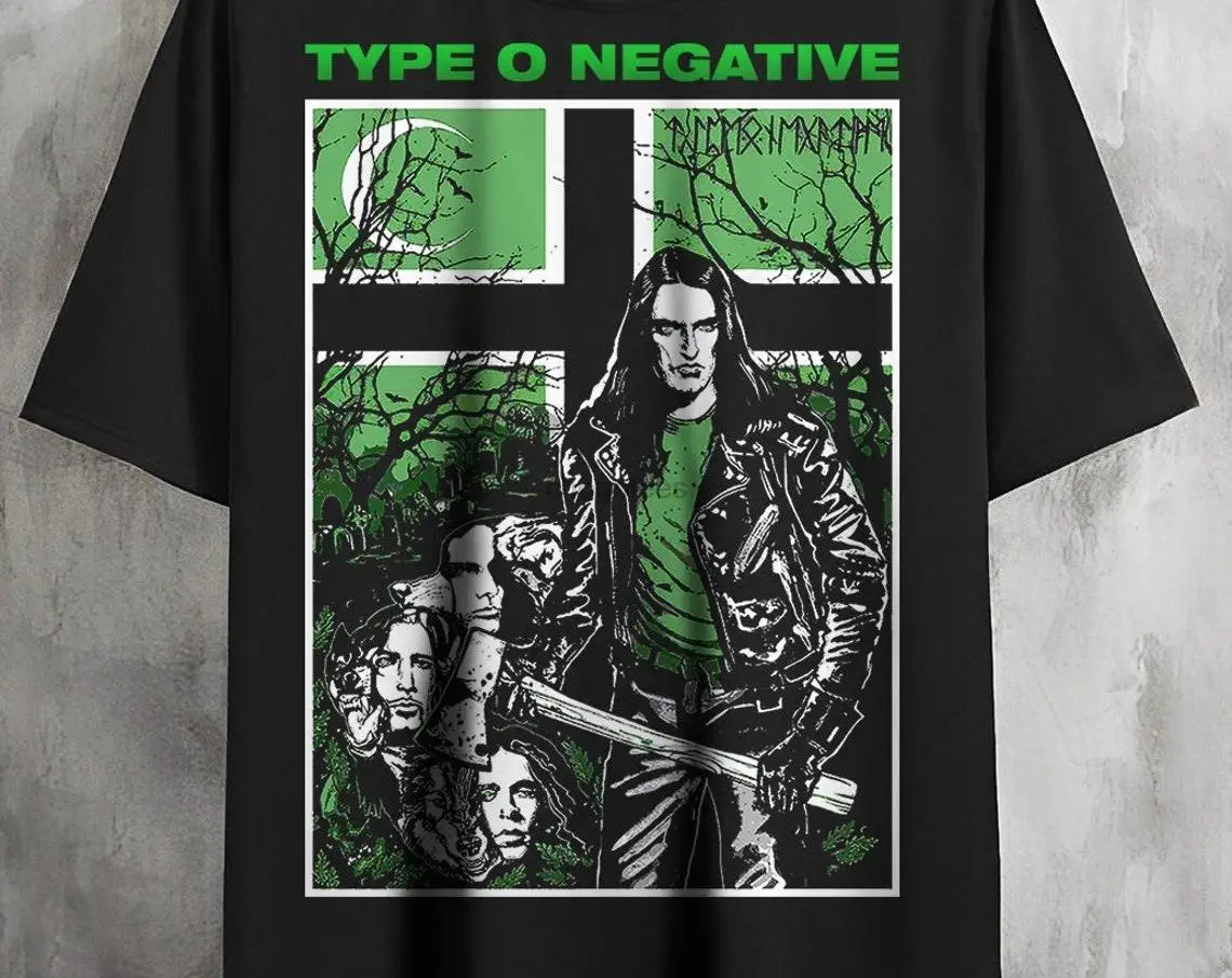 Футболка Type O Negative Рубашка Peter Steele Готическая группа Металлическая готическая
