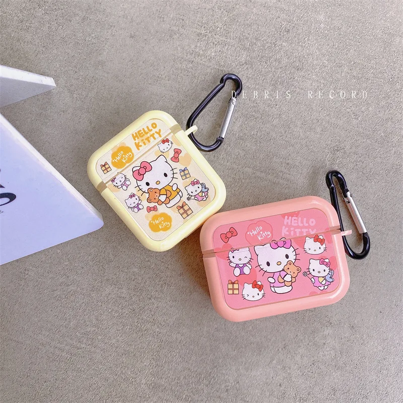 

Fresh Cartoon Cute KT Cat AirPods 3 Case Apple AirPods 2 Case Cover AirPods Pro Case IPhone Earphone Accessories Air Pod Case