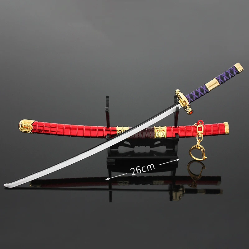 Цельный брелок для ключей Roronoa Zoro Yamato Ame No Habakiri осенний водный катана