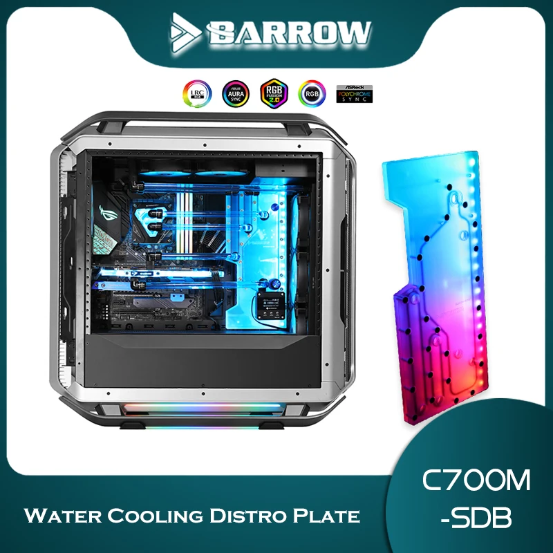 

Barrow Distro Plate для Cooler Master C700M, компьютерный чехол, плата охлаждения водного пути, MB 5V ARGB SYNC,C700M-SDB