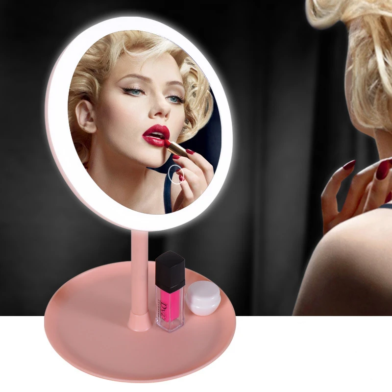 Зеркало для макияжа с 10-кратсветильник увеличением со светодиодной
