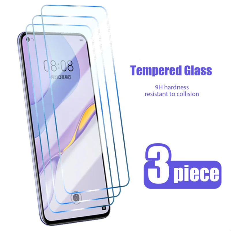 

3Pcs Tempered Glass for Huawei P40 P30 P20 Pro Lite P10 P9 Lite Screen Protector for Huawei Nova 8 5G glass