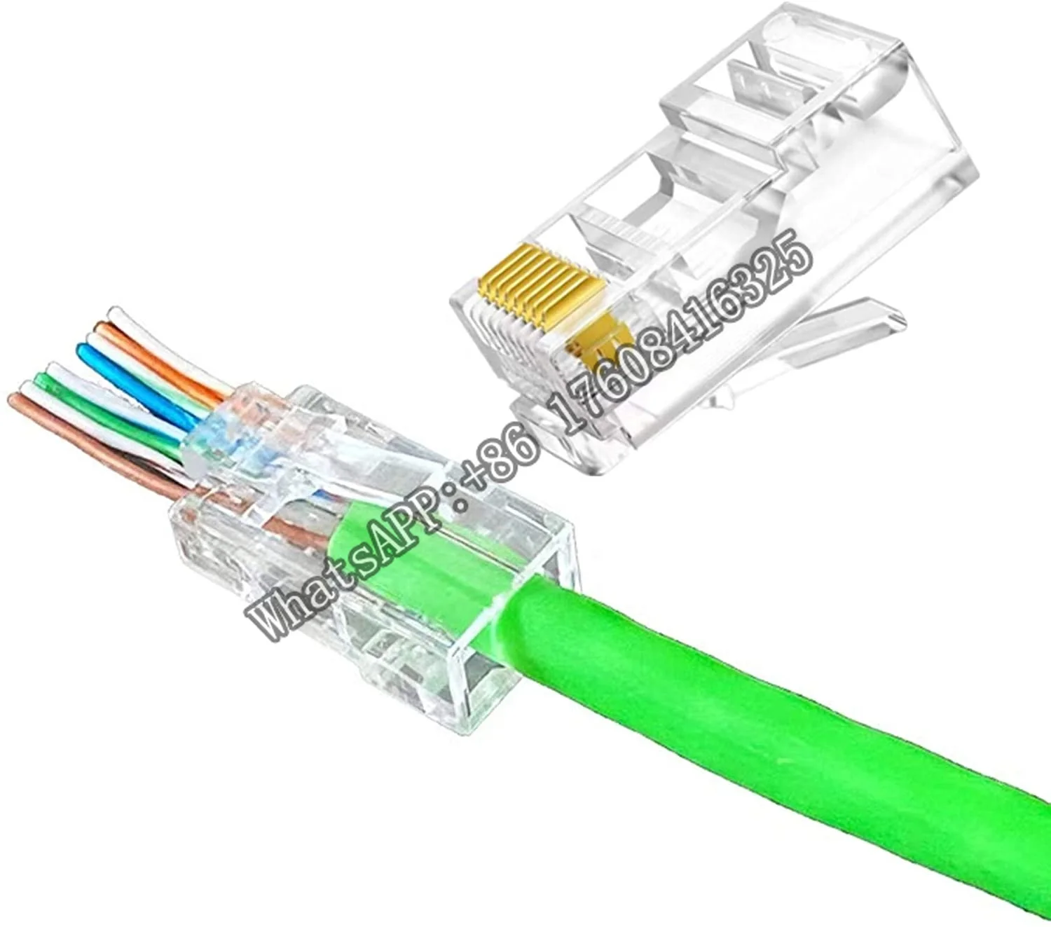 

Разъемы RJ45 Cat6 8P8C проходные разъемы в картонной коробке