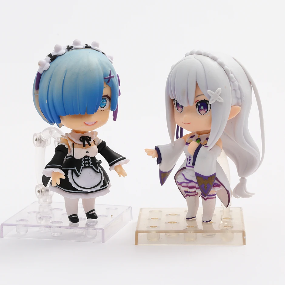 

Re:Zero Starting Life In Another World 751 Emilia 663 Rem Action Figure Collectible Model Toy Q Face Doll Gift