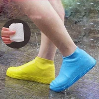 6 color vintage rubber boot reusable waterproof rain shoes cover non slip silicone overshoes boot cover unisex shoes accessories
